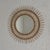 Vintage Round Bamboo Mirror with Faceted Glass, 1950s For Sale - Image 10 of 10