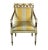 Eternal Beauty: These French Empire Style Armchairs exude timeless elegance with their white wood frames adorned with...