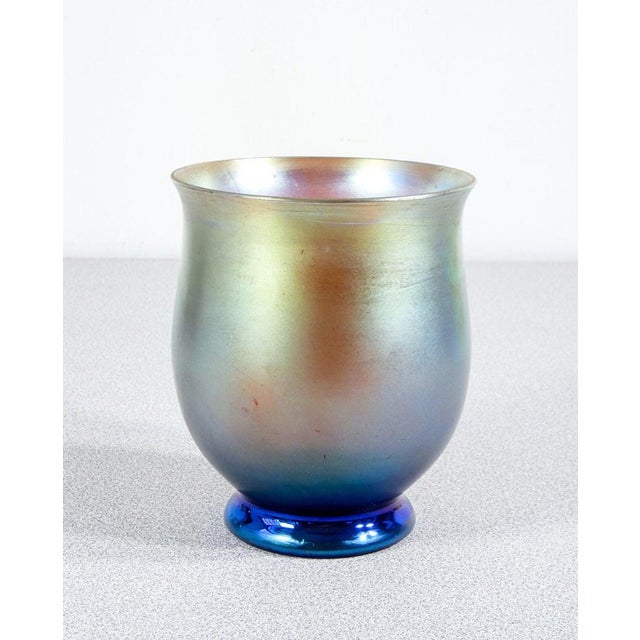 Myra Series Vase in Iridescent Glass from WMF, 1930s For Sale - Image 6 of 6