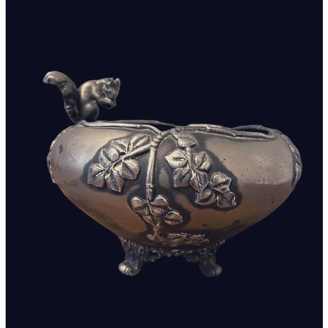 Antique Ornate Quadruple Plate Footed Bowl For Sale - Image 12 of 12