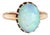 Antique Victorian Opal Solitaire Ring Sz 6.75 14k Yellow Gold Vintage Jewelry For Sale