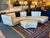 Giovanni Erba Serpentine Leather Sectional, Ivory For Sale In San Francisco - Image 6 of 12