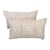 Pair of Vintage Fortuny Mayan Pillows For Sale