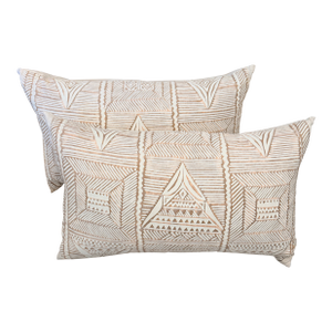 Pair of Vintage Fortuny Mayan Pillows