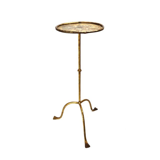 Vintage Gold Metal Martini Table, 1950s For Sale - Image 4 of 13