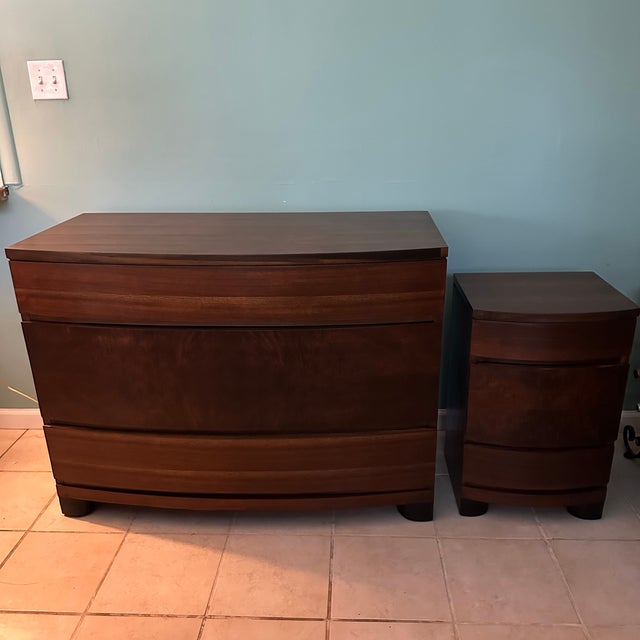 1940s 1940s Art Deco Chest Lowboy Dresser For Sale - Image 5 of 12