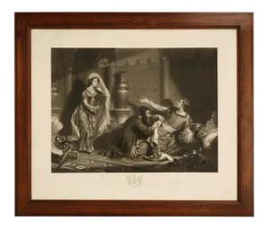 Mid 19th Century C.1830 English Etching Artist Proof