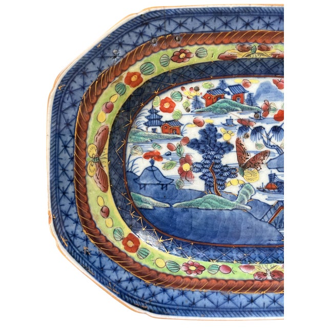 A substantial and richly decorated 19th-century Japanese Imari porcelain platter or underplate, dating to the late Edo to...