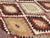 Red Bohemian Vintage Kilim - 75" X 109" For Sale - Image 8 of 11