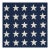 Schumacher Starfield Appliqué Fabric in Navy For Sale