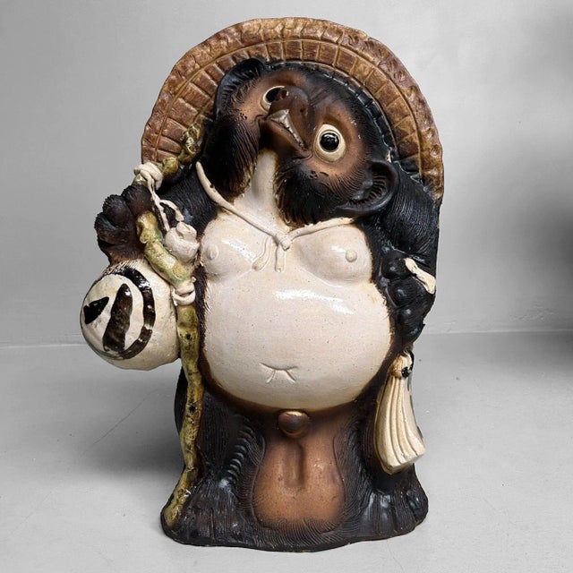 Mid-Century Japanese Tanuki Shigaraki Pottery, 1960s For Sale - Image 16 of 16