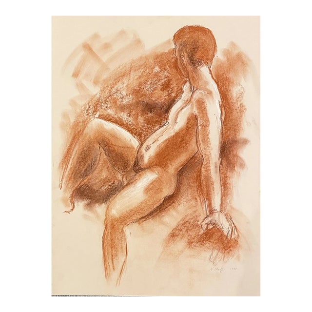 Neil Meitzler Male Nude Mixed Media For Sale