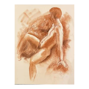 Neil Meitzler Male Nude Mixed Media
