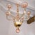 Mid-Century Modern 1970s Pink Neoclassical Murano Glass Chandelier For Sale - Image 3 of 9