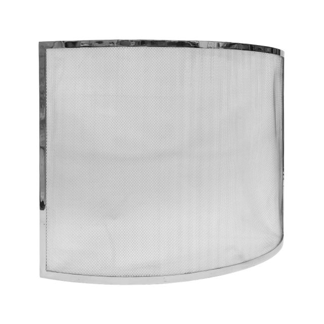 1990s Mid Century Stainless Steel Fireplace Set For Sale - Image 5 of 17