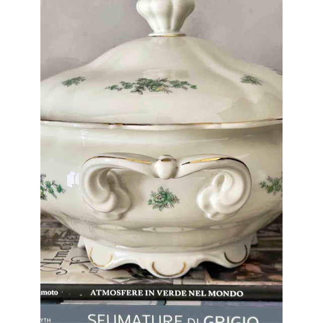 Porcelain Theresia Tureen with Gilt Details from Seltmann Weiden, Germany, 1950s For Sale - Image 14 of 16