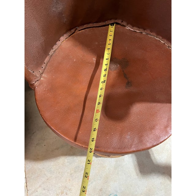 Wood Vintage Pair of Wooden and Leather Equipale Chairs For Sale - Image 7 of 11