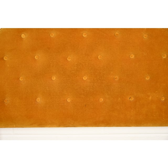 Grosfeld House Style Mid-Century Hollywood Regency Tufted Velvet Upholstered Twin Headboards, Pair For Sale - Image 9 of 13