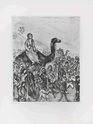 Marc Chagall, Exodus from Egypt, Etching, 1956
