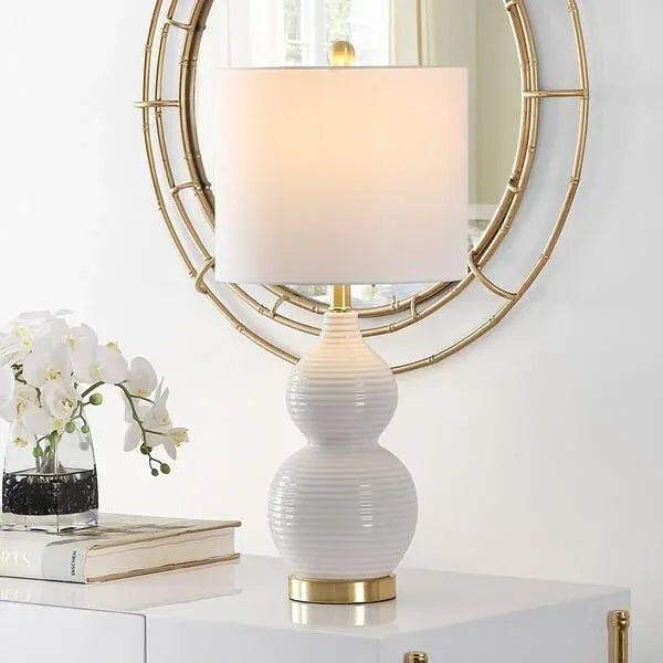 Safavieh Safavieh Emery Table Lamp - Ivory For Sale - Image 4 of 7