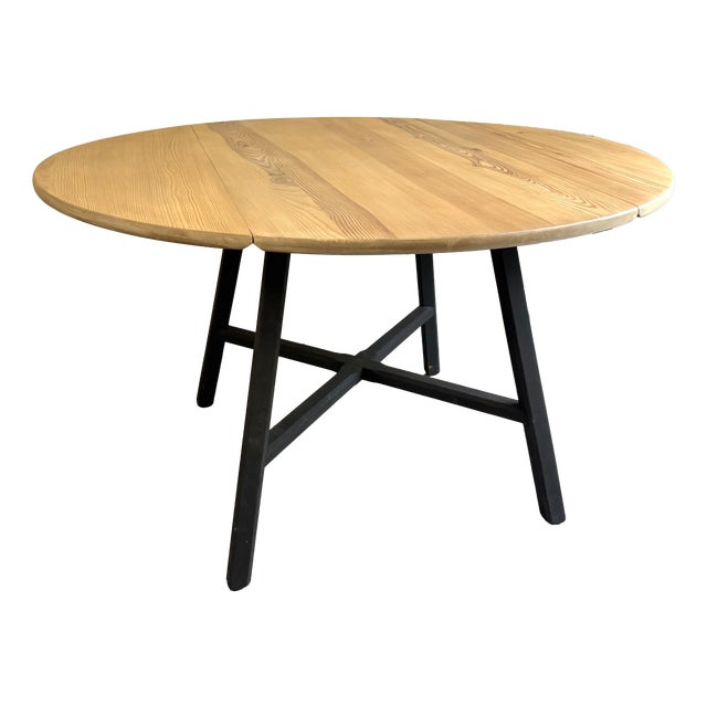 Round Drop Leaf Dining Table by Lucian Ercolani for Ercol, 1980s For Sale