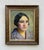 Beige Female Portrait, 1930, Oil Painting on Wood Panel, Framed For Sale - Image 8 of 8