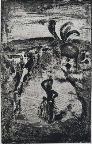 Georges Rouault, La cueillette de fruits, Etching