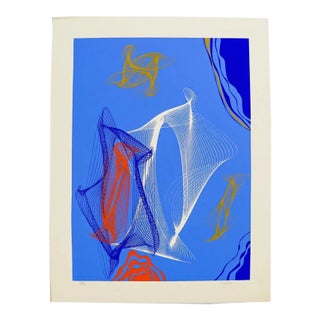 1970s Modern Abstract Serigraph For Sale