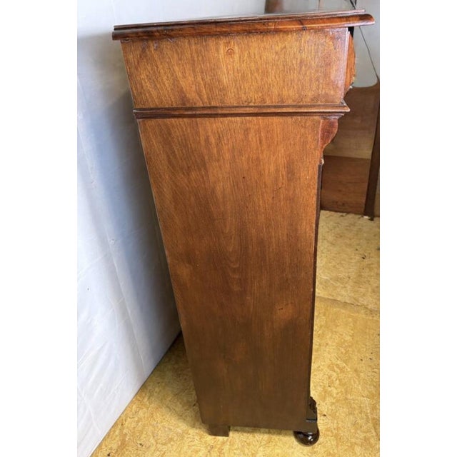 Antique Gründerzeit Vertiko Cabinet in Walnut, 1890s For Sale - Image 11 of 13