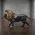 Metal Large Bronze Sculptures of Lions, 1870, Set of 2 For Sale - Image 7 of 14