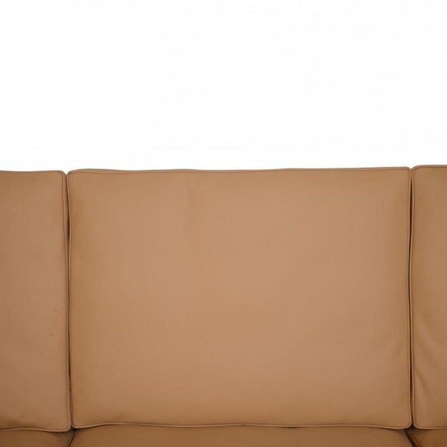 1970s PK31 3-Seater Sofa in Nevada Sand Aniline Leather by Poul Kjærholm, 1970s For Sale - Image 5 of 18