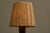 Mid-Century Accent Table Lamp in Oak and Patinated Brass with Raffia Shade, 1950s For Sale - Image 9 of 11