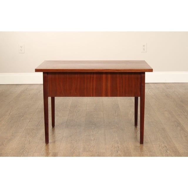 Mid Century Modern Pair of Walnut End Tables For Sale - Image 12 of 13