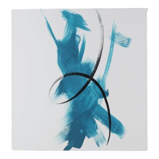 "Abstract Fluidity" Contemporary Abstract Mixed-Media Painting For Sale