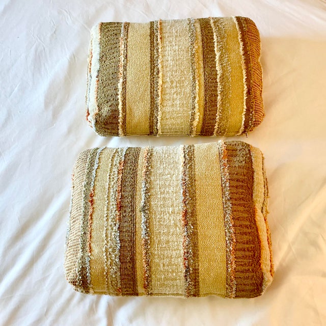 Mid-Century Boho Chic Kilim Accent Decorative Pillows - A Pair. For Sale - Image 6 of 8