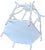 Large White Faux Bamboo Tole Metal Chinoiserie Pagoda Lantern & Centerpiece, 20" For Sale - Image 10 of 10