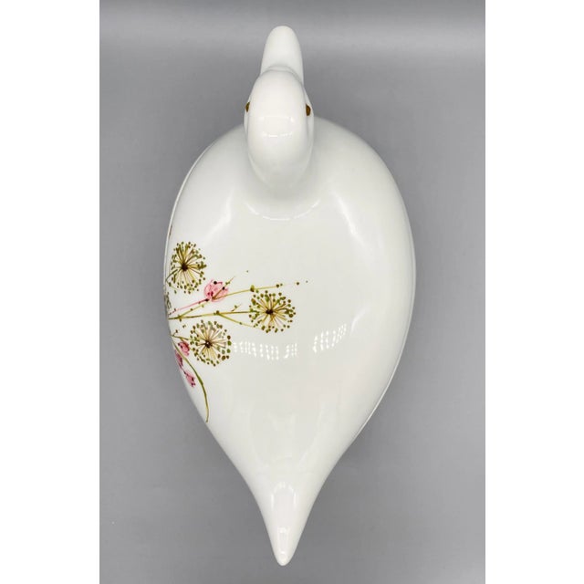 20th Century Italian White Botanical Duck Tureen For Sale - Image 9 of 13