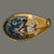 Hollywood Regency Vintage Bohemian Art Glass Gilded Hand Painted Enamel Floral Trinket Holder For Sale - Image 3 of 6