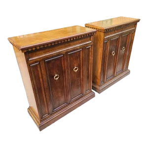 Pair of Vintage Baker Furniture Foyer Cabinets