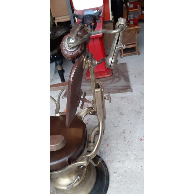 French Barbers Chair by Corno, 1900 For Sale - Image 9 of 13