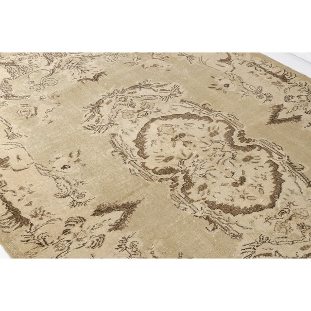 Vintage Turkish Oushak Anatolian Carpet For Sale - Image 9 of 9