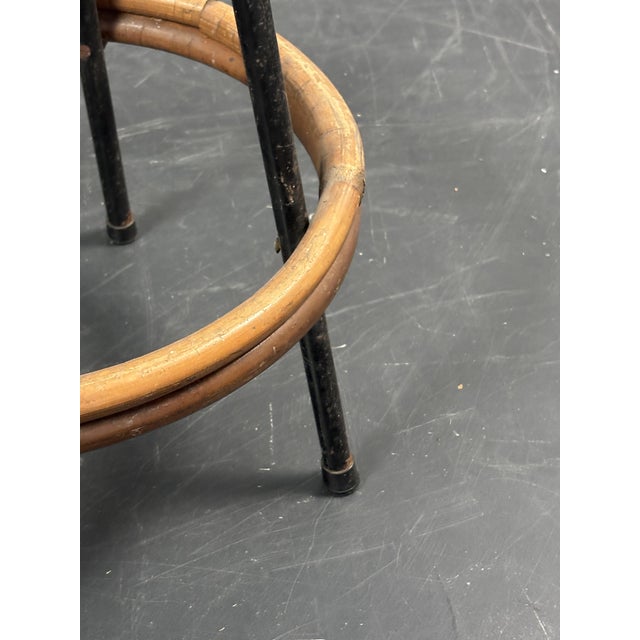 Mid-Century Modern Dutch Rattan Bamboo Bar Stool by Dirk Van Sliedrecht for Rohé Noordwolde, 1950s For Sale - Image 18 of 18