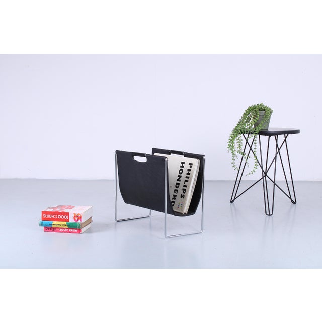 Black Skai Magazine Holder by Brabantia, 1970s For Sale - Image 11 of 13