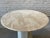 1980s Postmodern Vintage Travertine Round Dining/Entry Table Honed For Sale In Chicago - Image 6 of 12