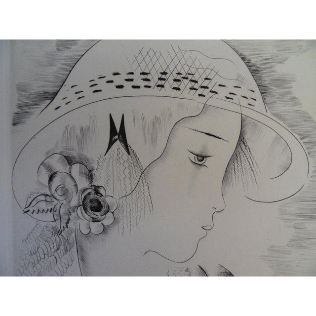 Modern Mily Possoz, Portrait de jeune fille, Etching For Sale - Image 3 of 7