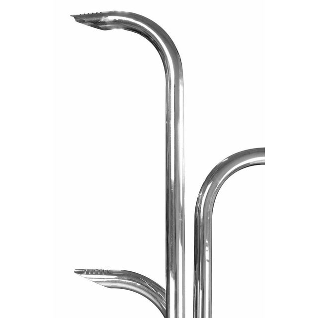 Vintage Chromed Floor Lamp, Italy, 1970s For Sale - Image 6 of 8