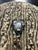 Art Nouveau Antique Faux Antler Wood, Sterling Emblem, Beveled Hand Mirror For Sale - Image 3 of 5
