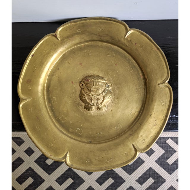 Vintage Decorative Colombian Brass Wall Plates Set of 2 Chairish