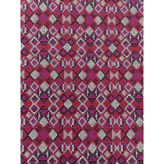 Safari Pink Aztec Pillows- A Pair For Sale - Image 3 of 3