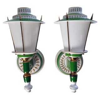 Wall Sconces in Porcelain, Set of 2 For Sale